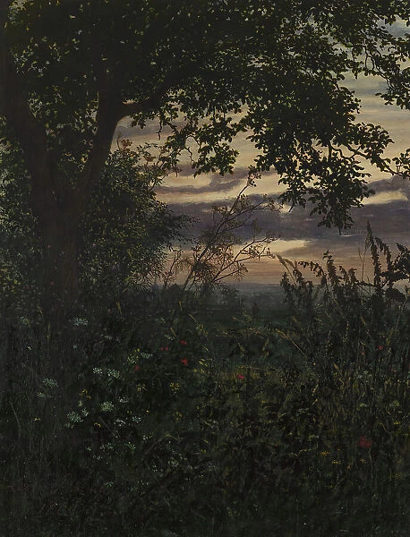 Landscape at Sunset, 1865. Creator: Leon Bonvin