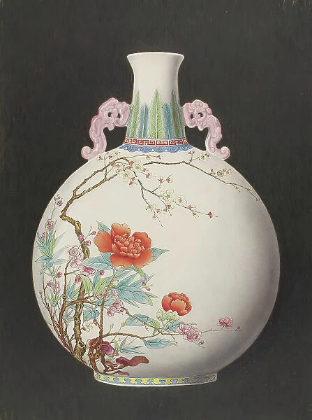 Large 'Pilgrim Bottle' Vase, 1889-1896. Creator: James Callowhill. Large 'Pilgrim Bottle' Vase, 1889-1896. Creator: James Callowhill