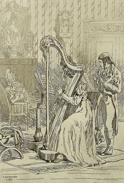L'Ariette, 1874. Creator: Félicien Rops