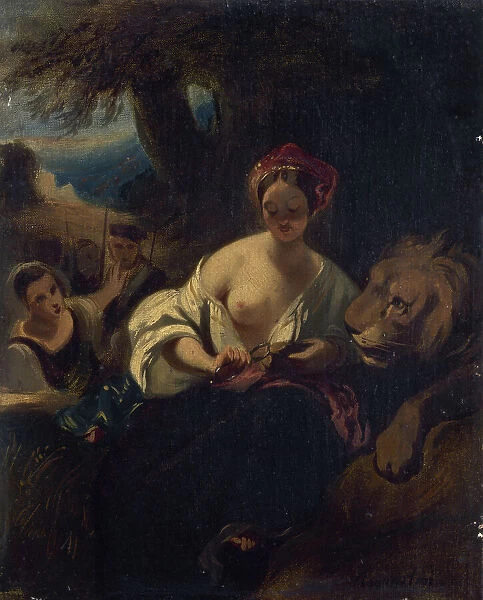 Le lion amoureux, c.1836. Creator: Camille Joseph Etienne Roqueplan