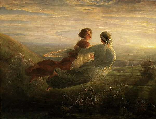 Le Poème de l'âme (Poem of the Soul). Le Vol de l'âme (The flight of the soul), 1854. Creator: Janmot, Louis (1814-1892)