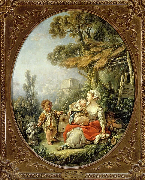 L'Heureuse Mère, 1758. Creator: Francois Boucher