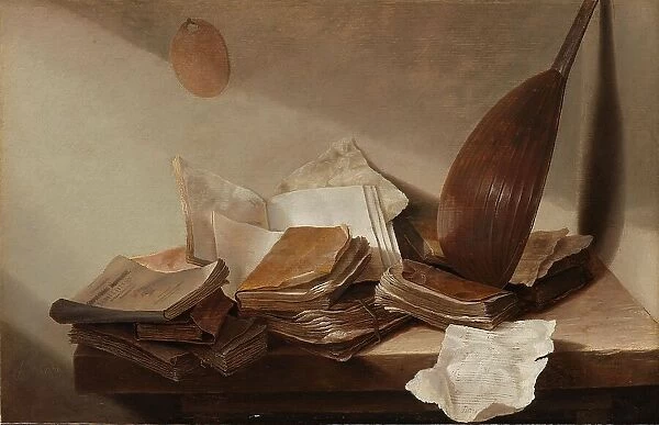 Still Life with Books, 1625-1630. Creator: Jan Davidsz de Heem