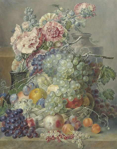 Still life with fruits and flowers, 1781-1832. Creator: Annette Reijerman