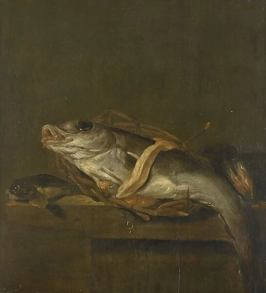 Still Life with a Haddock and Gurnard, 1640-1662. Creator: Jan Vonck