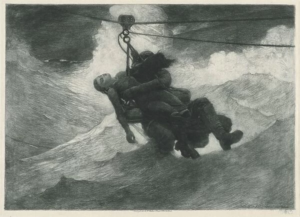 The Life Line, 1884. Creator: Winslow Homer (American, 1836-1910)