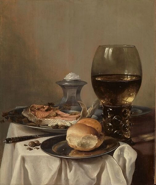 Still Life with a Salt, c.1640-c.1645. Creator: Pieter Claesz