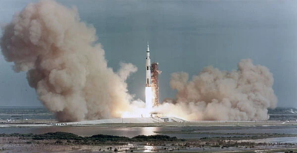 The lift off of Apollo 15, Kennedy Space Center, Florida, USA, 1971. Artist: NASA