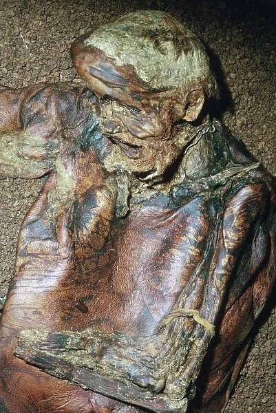 Lindow Man, found in a peat moss bog in Ireland, c2nd century BC