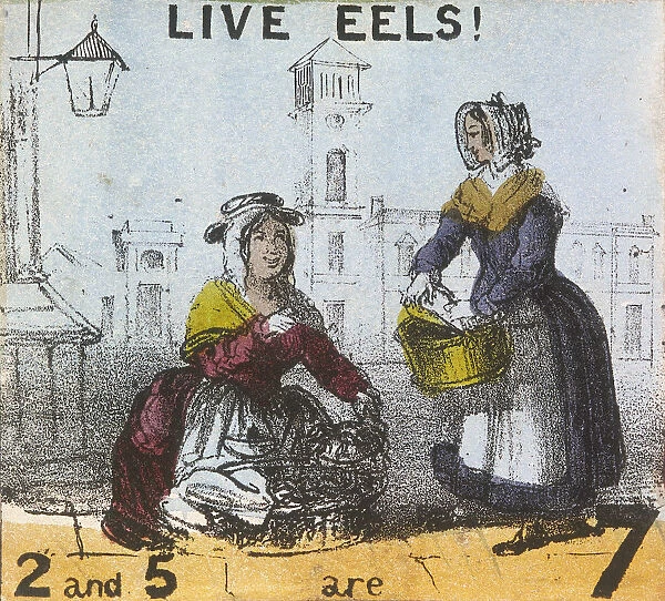 Live Eels!, Cries of London, c1840. Artist: TH Jones