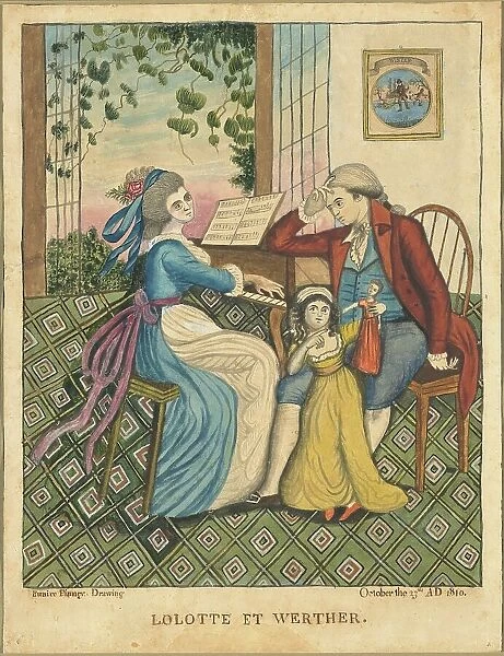 Lolotte and Werther, 1810. Creator: Eunice Pinney