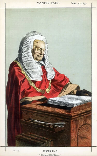 The Lord Chief Baron, 1871. Artist: Coide