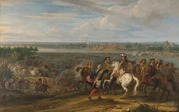 Louis XIV Crossing into the Netherlands at Lobith, 1672-1690. Creator: Adam Frans van der Meulen