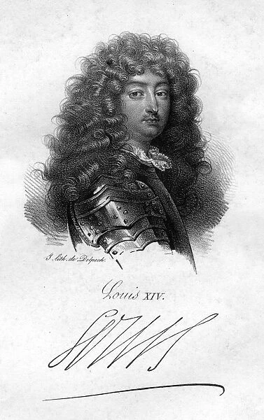 Louis XIV, King of France, (19th century). Artist: King Louis XIV of France