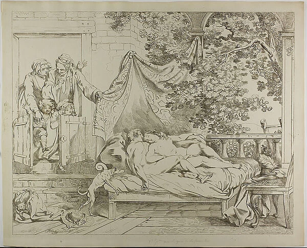 The Lovers, 1799. Creator: Johann Heinrich Ramberg