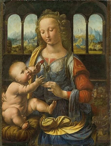Madonna with the Carnation, ca 1475-1478. Creator: Leonardo da Vinci (1452-1519)