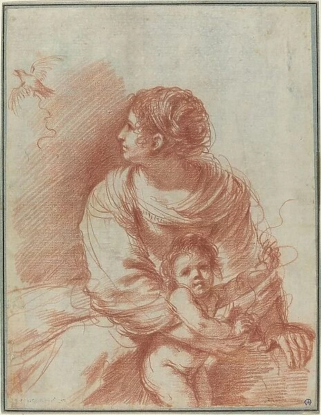 The Madonna and Child with an Escaped Goldfinch, early 1630s. Creator: Guercino