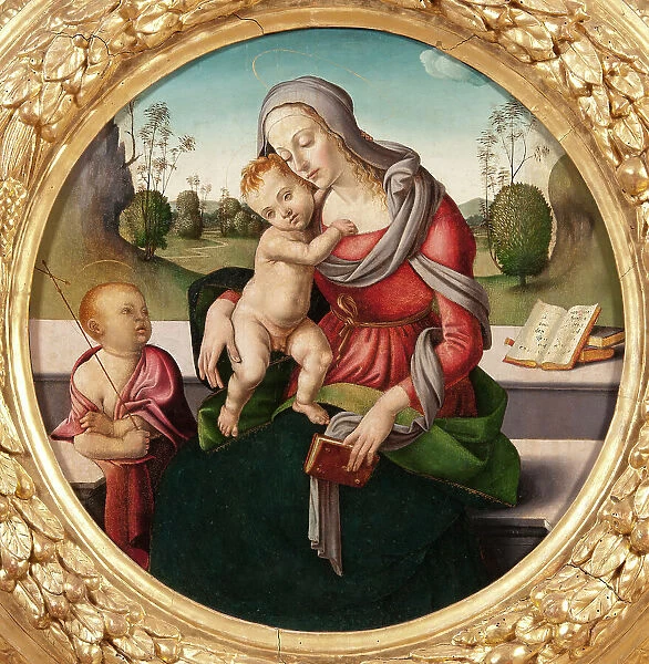 Madonna and Child and the Infant St John. Creator: School of Piero Di Cosimo
