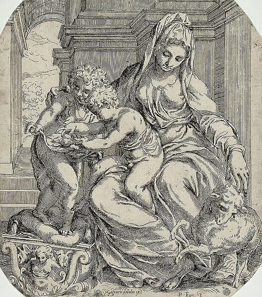Madonna and Child with Saint John, between 1583 and 1600. Creator: Orazio Farinati