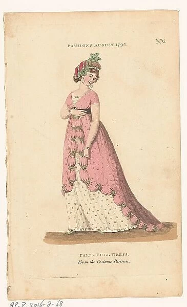 Magazine of Female Fashions of London and Paris, No. 6, Fashions August 1798: Paris Full... 1798. Creator: Unknown