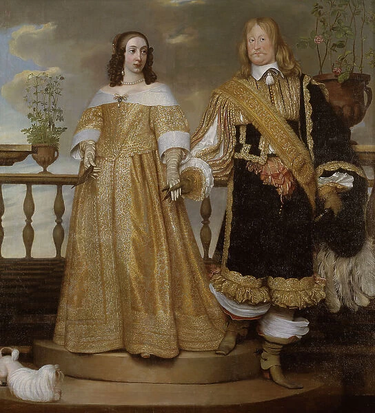 Magnus Gabriel De la Gardie, 1622-1686, Maria Eufrosyne of Pfalz-Zweibrücken, 1625-1687, 1653. Creator: Henrik Münnichhofen