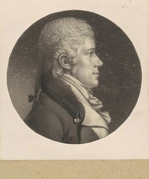 Mahlon Dickerson, 1802. Creator: Charles Balthazar Julien Fevret de Saint-Memin