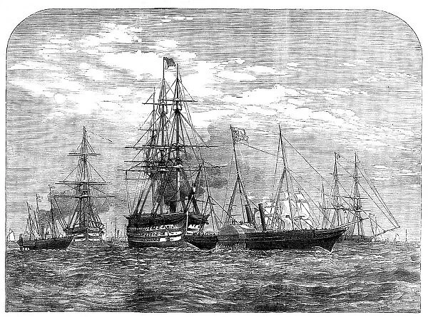 Her Majesty en route for Cherbourg, 1858. Creator: Unknown