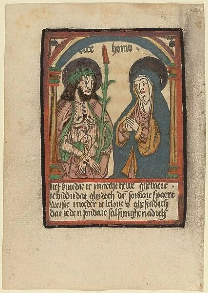 The Man of Sorrows and His Mother, c. 1500. Creator: Unknown