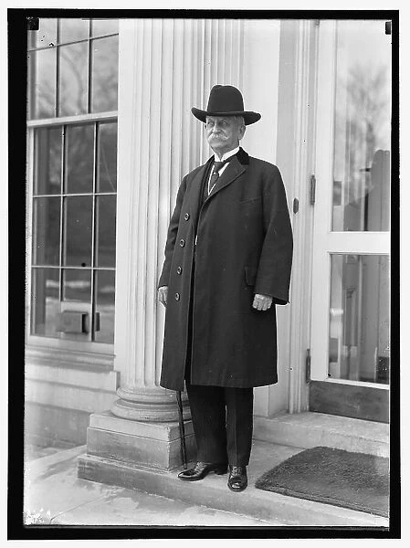 Man At White House, Washington, D.C. between 1913 and 1917. Creator: Harris & Ewing. Man At White House, Washington, D.C. between 1913 and 1917. Creator: Harris & Ewing