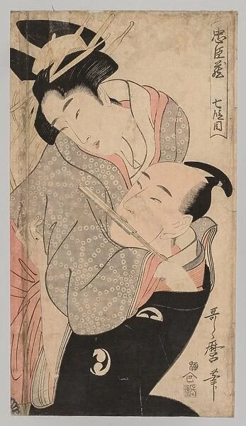 Man and Woman, 1753-1806. Creator: Kitagawa Utamaro (Japanese, 1753?-1806)