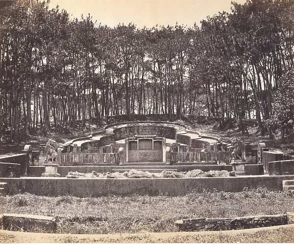 Mandarin Grave at Foochow, ca. 1869. Creator: Attributed to Tung Hing