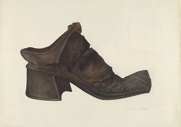 Man's Shoe, 1935 / 1942. Creator: Michael France