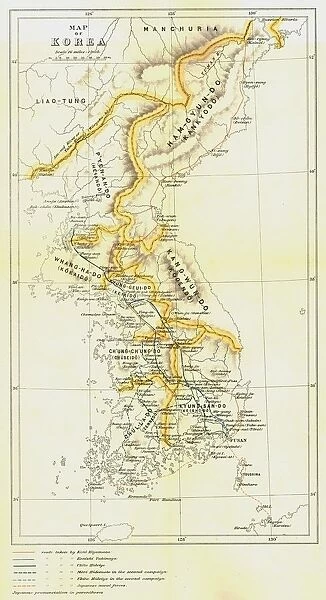 Map of Korea, 1903. Creator: Unknown
