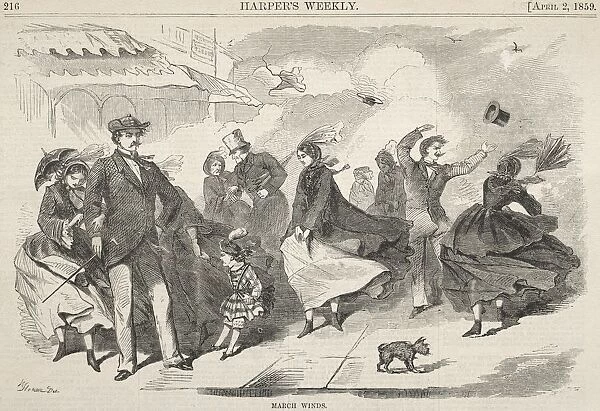 March Winds, 1859. Creator: Winslow Homer (American, 1836-1910)