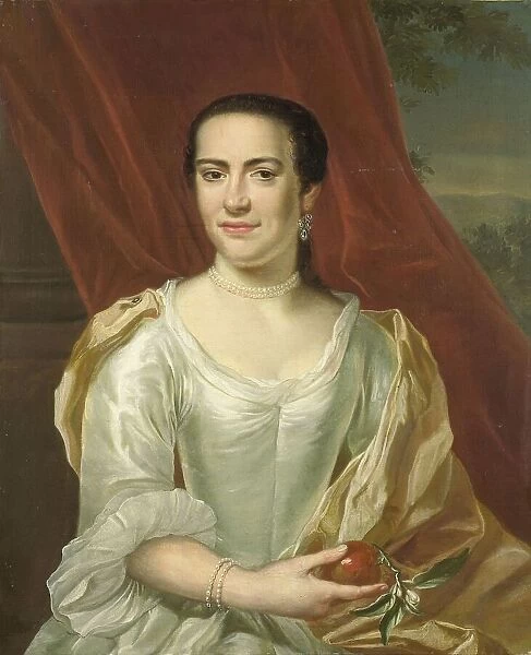 Margaretha Leuveling (1738-83), Wife of Justus Tjeenk, 1756. Creator: Herman Frederik van Hengel