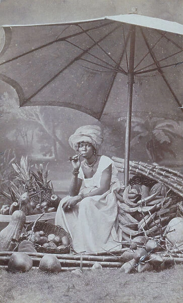Market woman, Brazil, 1870-1878. Creator: Henschel & Benque. Market woman, Brazil, 1870-1878. Creator: Henschel & Benque