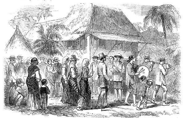 Marriage Procession in Manilla, 1857. Creator: Unknown