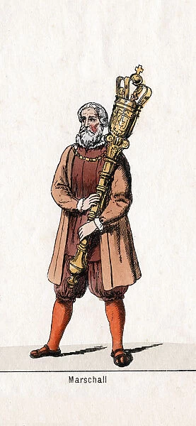 Marshal costume design for Shakespeares play, Henry VIII, 19th century