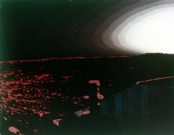 Martian sunset, Viking 1 Mission to Mars, 1976. Creator: NASA