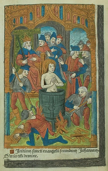 Martyrdom of a Christian saint, 1497. Creator: Master of Anne de Bretagne