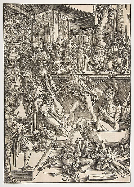 The Martyrdom of Saint John, from The Apocalypse, Latin Edition 1511, ca. 1496