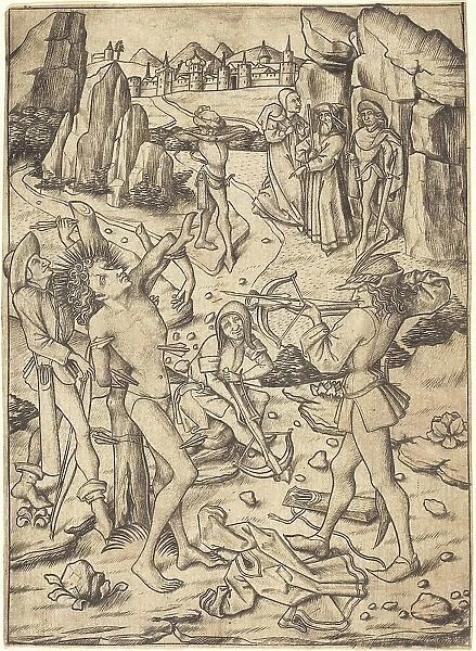 Martyrdom of Saint Sebastian, c. 1450 / 1460. Creator: Master ES