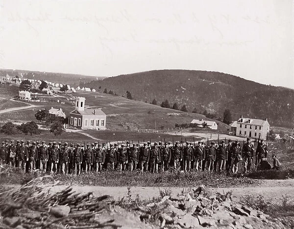 Maryland Heights, near Harpers Ferry, New York State Militia, 1861-65. Creator: Unknown
