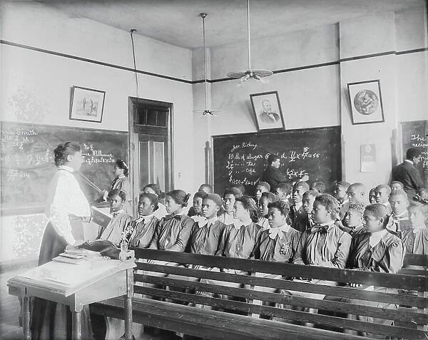 Mathematics class at Tuskegee Institute, 1906. Creator: Frances Benjamin Johnston
