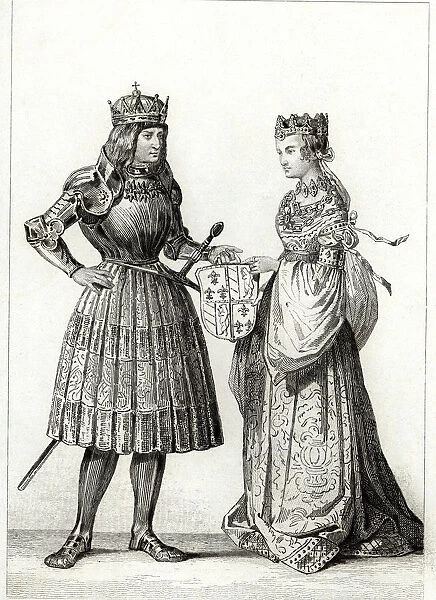 Maximilian I (1459-1519), emperor of Germany from 1493-1519 with Mary of Burgundy