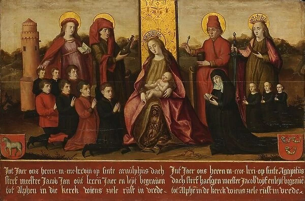 Memorial Panel for Jacob Jan van Assendelft and his Wife Haesgen van Outshoorn, after c.1500. Creator: Anon