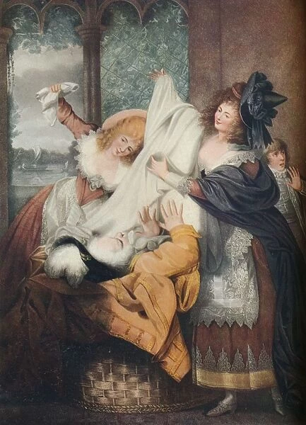 Merry Wives of Windsor: Act III, Scene III, c18th century. Artist: IP Simon
