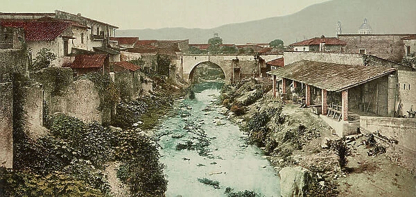 Mexico, view from bridge, Orizaba, between 1884 and 1900. Creator: William H. Jackson