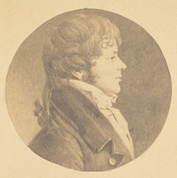 Mezzotint portrait of a Young Man in Profile, from The St