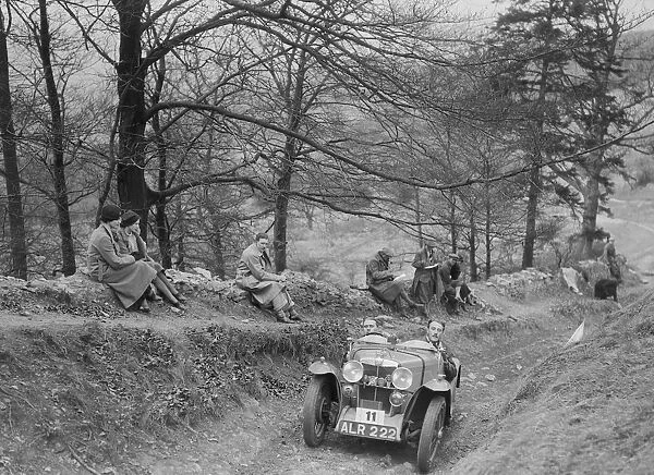 MG J2 of J Sherwell-Cooper competing in the MG Car Club Abingdon Trial  /  Rally, 1939